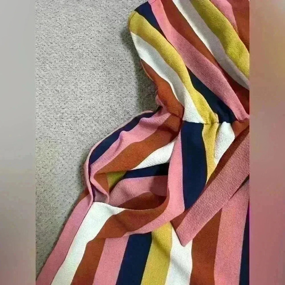 Lily Rose Women’s Striped, Wide Leg, Cropped Jumpsuit Romper - Picture 6 of 11